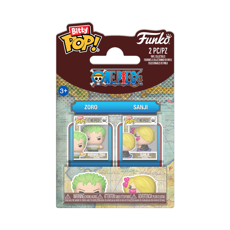 Funko Bitty Pop! One Piece: Zoro & Sanji (2 Pack) - Vinyl Figure 2,3cm