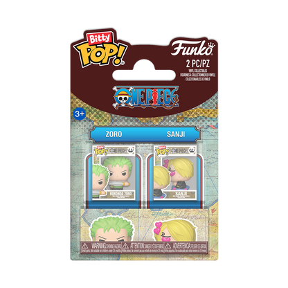Funko Bitty Pop! One Piece: Zoro & Sanji (2 Pack) - Vinyl Figure 2,3cm