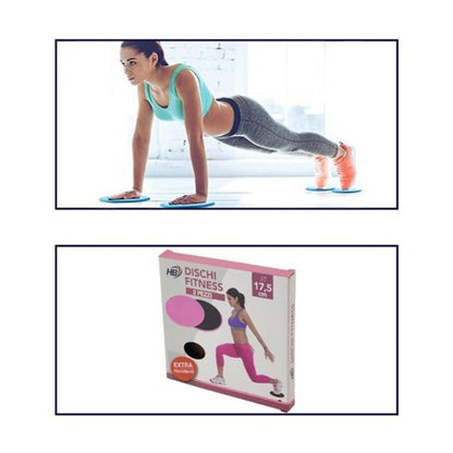 Dischi Di Scorrimento Pilates Fitness Yoga Slider Disco Scorrevole Pavimento Blu