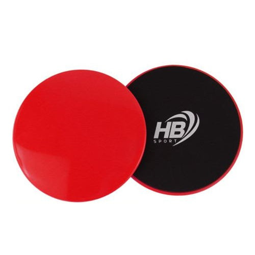 Dischi Di Scorrimento Pilates Fitness Yoga Slider Disco Scorrevole Pavimento Red