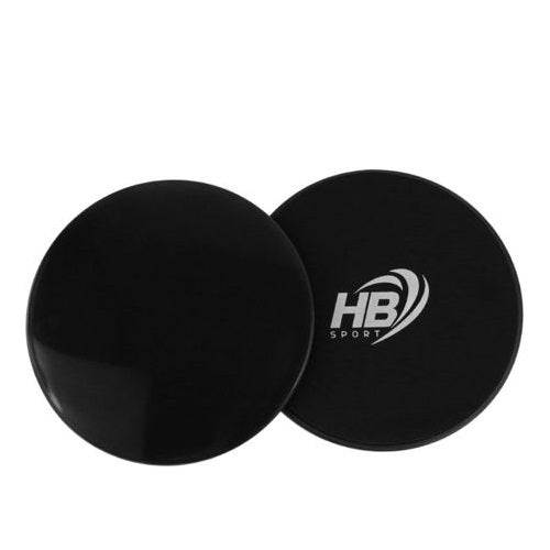 Dischi Di Scorrimento Pilates Fitness Yoga Slider Disco Scorrevole Pavimento Blk