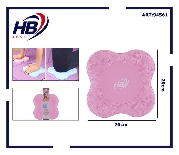 CUSCINETTO SOSTEGNO PER YOGA CUSCINO GINOCCHIO MANI POLSI FITNESS PILATES ROSA