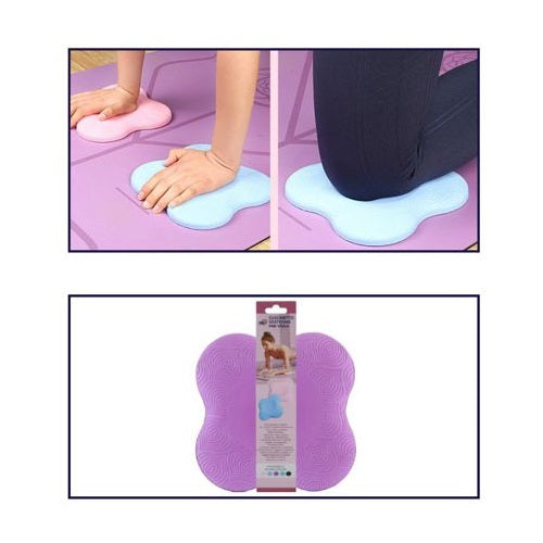 CUSCINETTO SOSTEGNO PER YOGA CUSCINO GINOCCHIO MANI POLSI FITNESS PILATES VIOLA