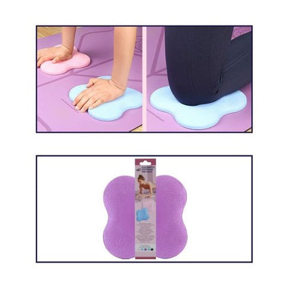 CUSCINETTO SOSTEGNO PER YOGA CUSCINO GINOCCHIO MANI POLSI FITNESS PILATES VIOLA