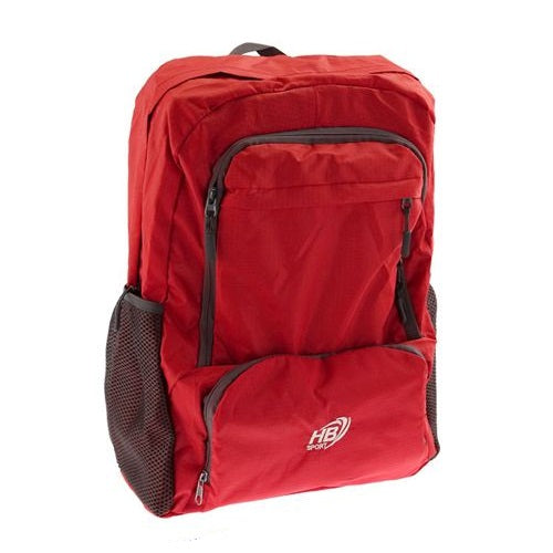 Zaino Multitasche Uomo Donna Borsa Grande Viaggi Sport Scuola Lavoro Pc | Rosso