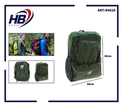 Zaino Multitasche Uomo Donna Borsa Grande Viaggi Sport Scuola Lavoro Pc | Verde