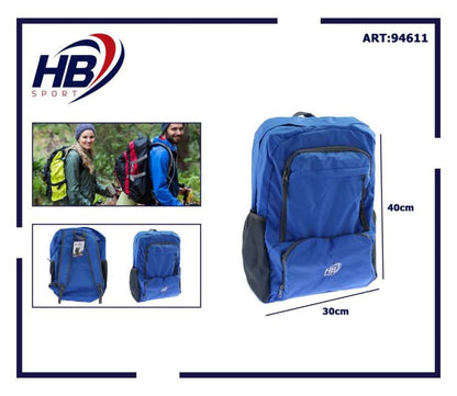 Zaino Multitasche Uomo Donna Borsa Grande Viaggi Sport Scuola Lavoro Pc | Blu