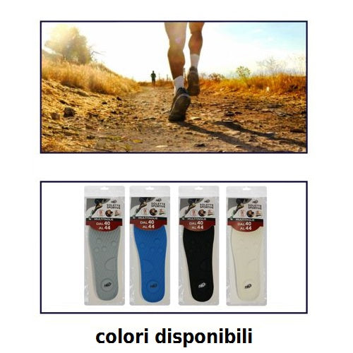 Hb Solette Plantare Donna Pu Gomma Memory Ammortizzante Lavoro Sportive Comode