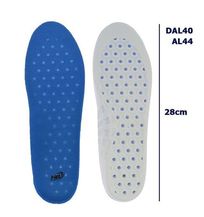 Hb Solette Plantare Uomo Pu Gomma Memory Ammortizzante Lavoro Sportive Comode