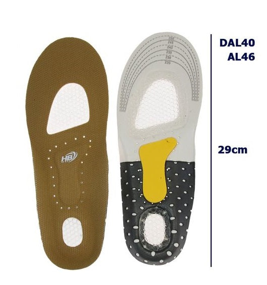 Hb Solette Plantare Uomo Gomma Schiuma Eva Ammortizzante Lavoro Sportive Comode