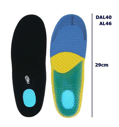 Hb Solette Plantare Uomo In Gel Tpr Gomma Ammortizzante Lavoro Sportive Comode