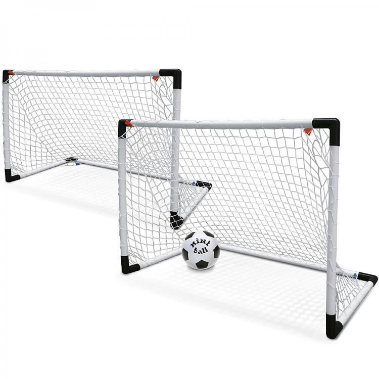 Hb Sport Set 2 Porte Da Calcio Bambini Porta Con Rete Pallone Mini Ball Incluso