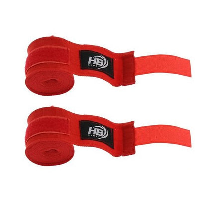 COPPIA FASCE DA BOXE BENDE SOTTOGUANTI BENDAGGIO KICK BOXING MMA PUGILATO ROSSO