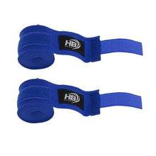 COPPIA FASCE DA BOXE BENDE SOTTOGUANTI BENDAGGIO KICK BOXING MMA PUGILATO BLU