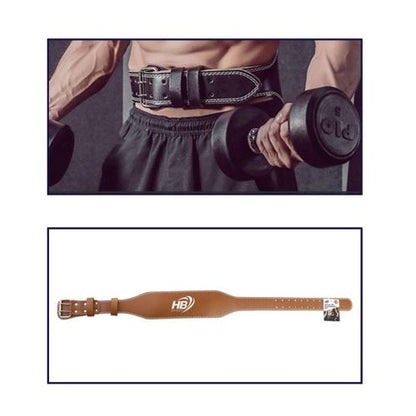 CINTURA SOLLEVAMENTO PESI COLOR CUOIO ALLENAMENTO BODYBUILDING FASCIA LOMBARE M