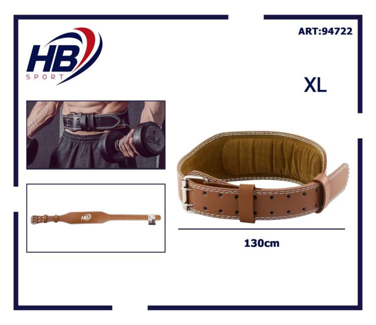CINTURA SOLLEVAMENTO PESI COLOR CUOIO ALLENAMENTO BODYBUILDING FASCIA LOMBARE XL