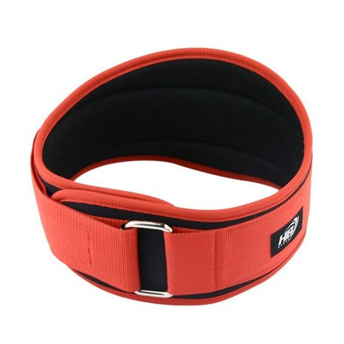 CINTURA SOLLEVAMENTO PESI ALLENAMENTO BODYBUILDING SQUAT FASCIA LOMBARE ROSSA M