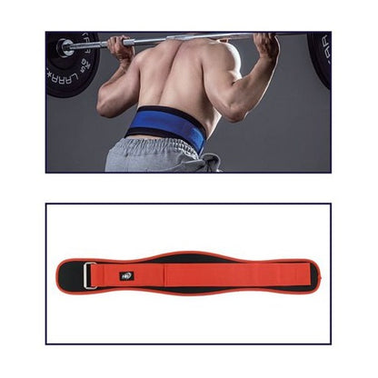 CINTURA SOLLEVAMENTO PESI ALLENAMENTO BODYBUILDING SQUAT FASCIA LOMBARE ROSSA XL