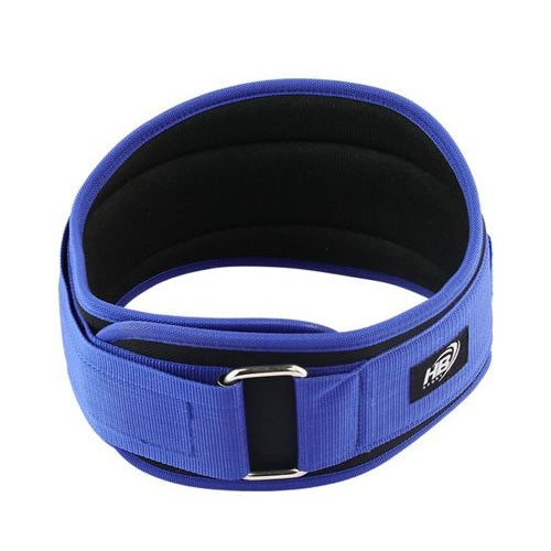 CINTURA SOLLEVAMENTO PESI ALLENAMENTO BODYBUILDING SQUAT FASCIA LOMBARE (BLU M)