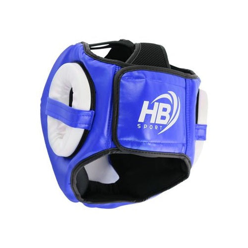 Hb Casco Boxe Kick Boxing Caschetto Griglia Protezione Mma Arti Marziali Blu