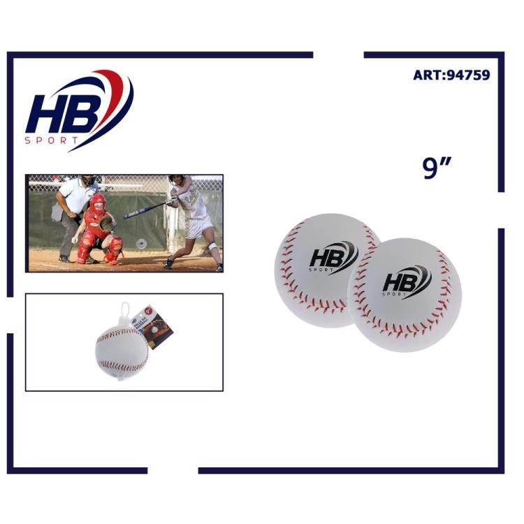Palla Da Baseball Kit Da 2 - 9" Pollici Per Allenamento Con La Mazza Guanto