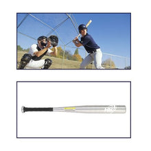 Mazza Da Baseball Softball Alluminio (63Cm) 25 Allenamento Adulti Bambini Silver