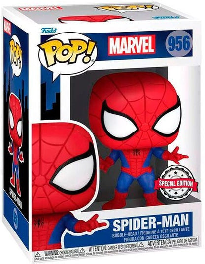 Funko Pop ! Marvel (956) Spider-Man Special Edition Vinyl Figure 9Cm Statuetta
