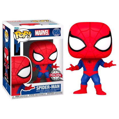 Funko Pop ! Marvel (956) Spider-Man Special Edition Vinyl Figure 9Cm Statuetta