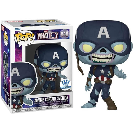 Funko Pop ! Marvel  What If...? - (948) Zombie Captain America Exclusive Figure