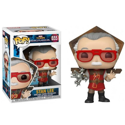 Funko Pop ! Marvel Thor Ragnarok (655) Stan Lee Vinyl Figure 9Cm Statuetta