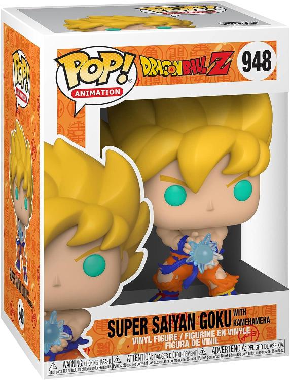 Funko Pop ! Animation Dragon Ball Z - (948) Super Saiyan Goku W / Kamehameha 9Cm