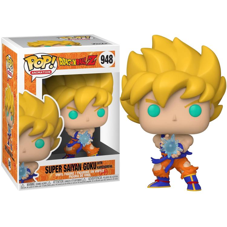 Funko Pop ! Animation Dragon Ball Z - (948) Super Saiyan Goku W / Kamehameha 9Cm