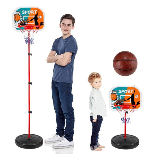 Set Canestro Basket Cerchio Rete + Palla Con Base Tabellone Gioco Bambini |165Cm