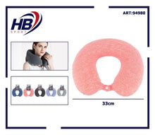 Cuscino Da Viaggio Collo Cervicale In Tessuto Memory Foam Relax Auto Treno Aereo 94980