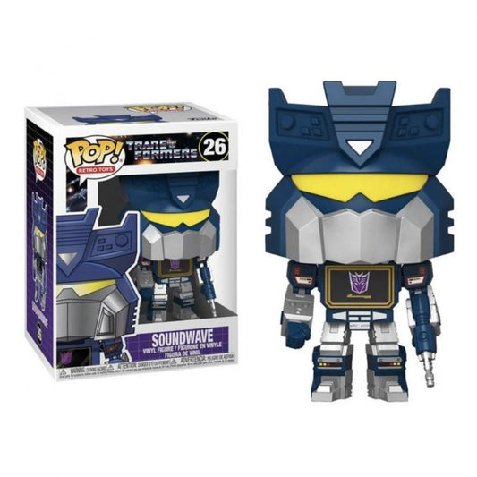 Funko Pop ! Retro Toys Transformers - (26) Soundwave Figure Vinyl 9Cm Nuovo