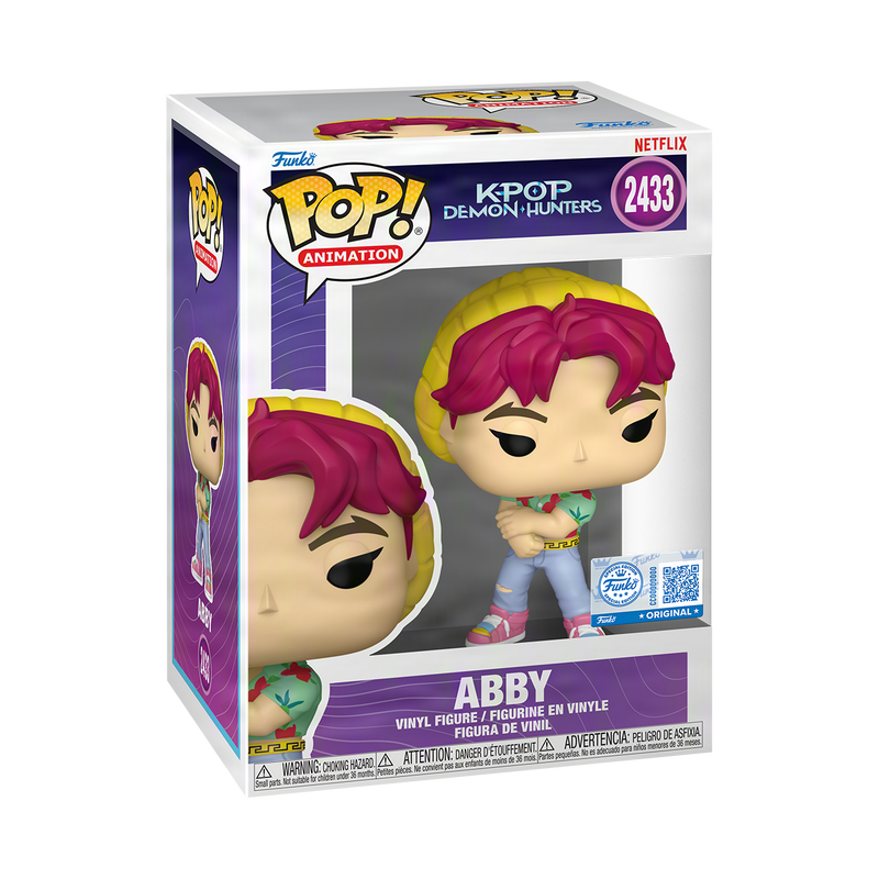 Funko Pop Animation - KPop Demon Hunters (2433) Abby (Soda Pop) Saja Boys Figure 9cm