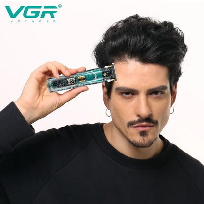 Vgr V-961 Rasoio Tagliacapelli Professionale Regola Barba Display Elettrico Zero