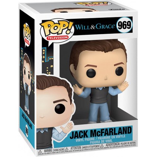 Funko Pop ! Television Will & Grace - (969) Jack Mcfarland Figure Vinyl 9Cm Tv