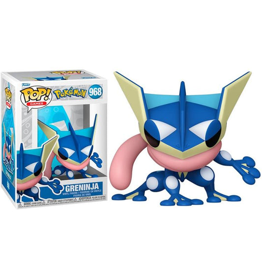Funko Pop ! Games Pokemon  - (968) Greninja Vinyl Figure Evo Frogadier 9Cm