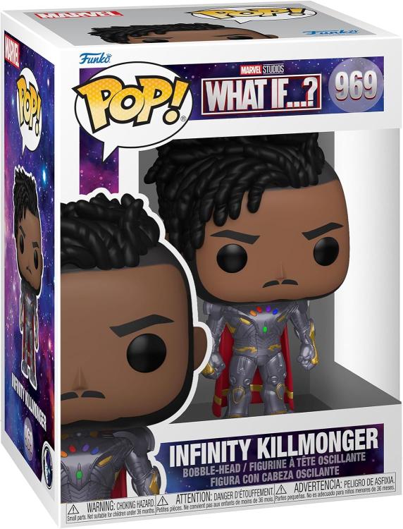 Funko Pop ! Marvel  What If...? - (969) Infinity Killmonger Vinyl Figure 9Cm
