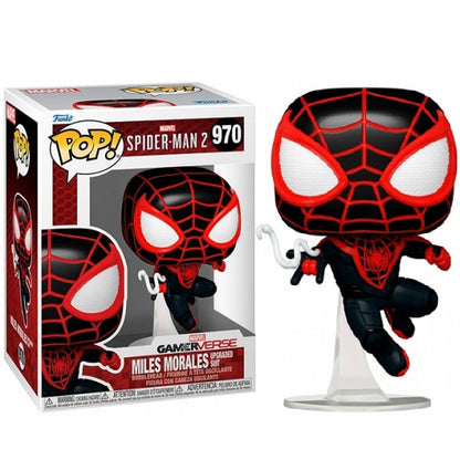 Funko Pop ! Marvel Gameverse Spider-Man 2 - (970) Miles Morales Figure Vinyl 9Cm