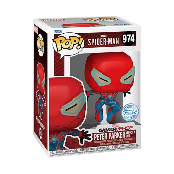 Funko Pop ! Marvel Gameverse Spider-Man 2 - (974) Peter Parker Velocity Suit Exm