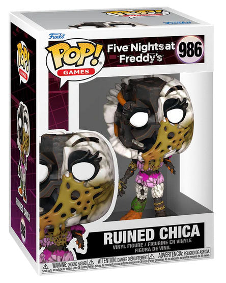 Funko Pop ! Games Five Nights At Freddy'S - (986) Ruined Chica Figure Fnaf 9Cm