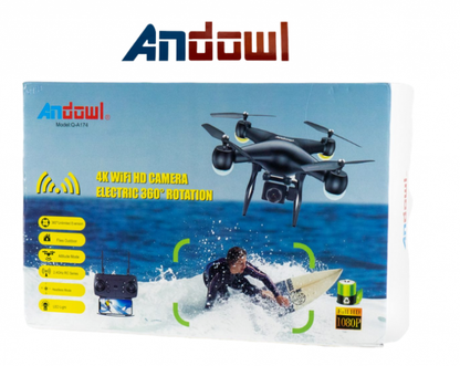 Drone Wifi Quadricottero Radiocomandato Con Video Camera Hd Foto Led 360° 2.4Ghz