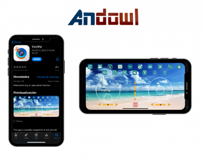 Drone Wifi Quadricottero Radiocomandato Con Video Camera Hd Foto Led 360° 2.4Ghz