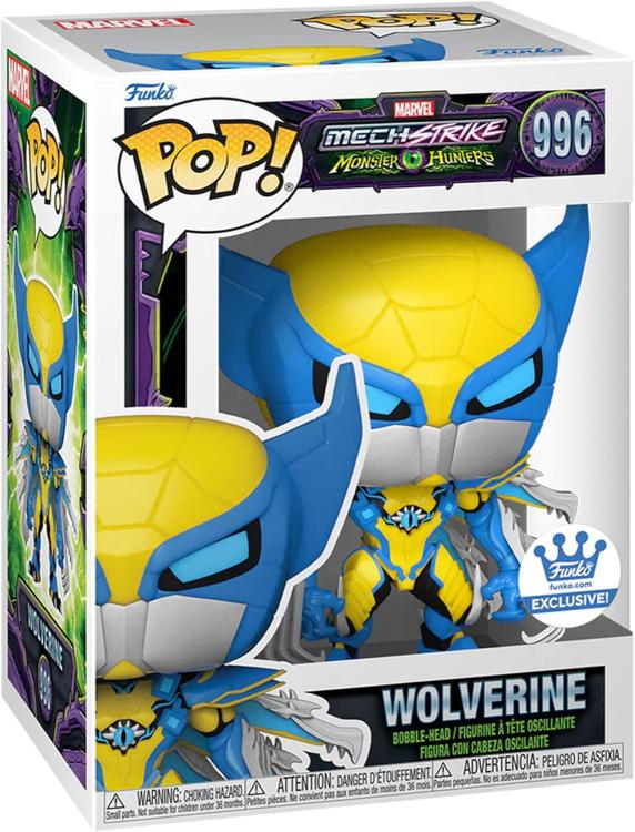 Funko Pop ! Marvel Mech Strike Monster Hunters (996) Wolverine Exclusive Figure