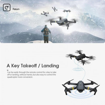Mini Drone Quadricottero Pieghevole Con Telecamera Telecomando O Smartphone Wifi
