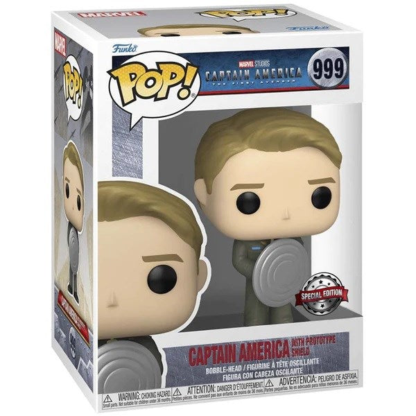 Funko Pop ! Marvel - (999) Captain America W/ Prototype Shield Figure Special