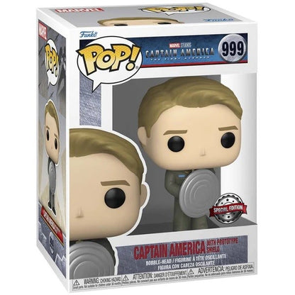 Funko Pop ! Marvel - (999) Captain America W/ Prototype Shield Figure Special