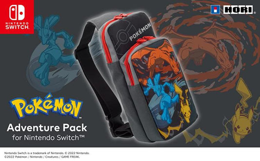 Hori Borsa A Tracolla Lucario / Charizard Nintendo Switch Ufficiale Pokemon Bag